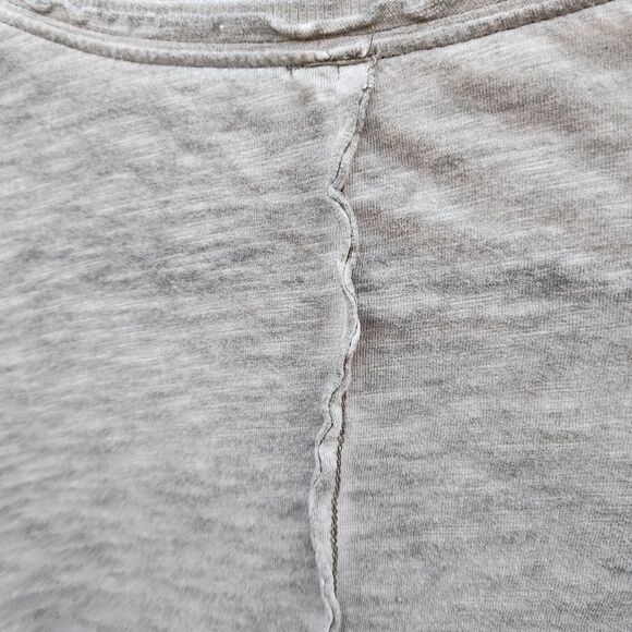 Free people gray embroidered henley - Picture 4 of 9